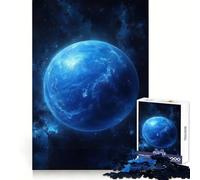 Planète Bleue dans l'espace Pluton Puzzle de 1000 pièces pour Adolescents Stimule l'esprit, détend Facilement, Bords réguliers, Cadeau de Noël élégant (38x26cm)