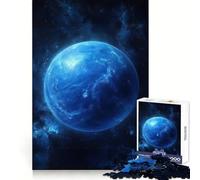 Planète Bleue dans l'espace Pluton Puzzle de 1000 pièces pour Adultes Stimulation Cognitive, Loisirs et Plaisir Fixation Solide Joyeux Noël (38x52cm)