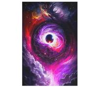 Planète Ciel étoilé Puzzles Adultes 1000 Pièces en Bois, Jouet De Puzzle De Défi De Cerveau pour des Enfants, D’Intelligence 78×53cm