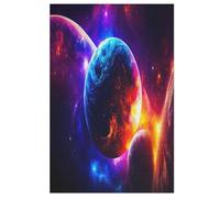 Planète Ciel étoilé Puzzles en Bois 1000 Pièces Adultes, Poster Jigsaw Puzzle, Design Unique Jouet ÉduChatif pour Adolescents Et EnfFourmis 78×53cm