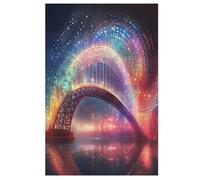 Planète colorée Rainbow Bridge Puzzles Adulte 1000 Pieces Cadeau Famille Puzzle Classique 3D EnfFourmisJouet en Bois Cadeau Unique 78×53cm
