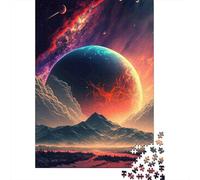 Planète Cosmique Puzzle 1000 Pièces Papier Ciel Coloré Jeu de Puzzle 1000 Pièces Adultes Décoration 70x50cm/1000pcs