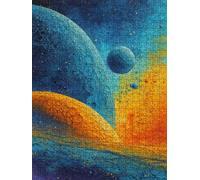 PlanèTe Couleur Puzzle 1000 Pieces, Puzzle Adulte 1000, Impossible Classique Jigsaw, Familial Puzzles Jeu de, Jigsaws en Bois, pour Jeu Éducatif Défi, Décoration Murale Cadeau FNKL5-1057