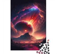 Planète de lEspace Puzzle 1000 Pièces Papier pour Adultes Paysage Nocturne Fantastique Puzzle en Famille Détente Décor Maison 52x38cm/1000pcs