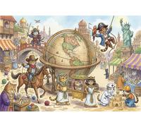 Planète des Chats Puzzle en Bois 1000 Pièces Adultes Et Enfants,Dès 14 Ans,Déco Murale, Kitten,Casse-tête,Premium,Bois,Jeu Éducatif,Anti-Stress,Détente,Défi (75x50cm)