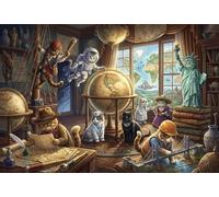 Planète des Chats Puzzle en Bois 500 Pièces Adultes Et Enfants, Déco Murale,Premium,Bois Kitten,Défi,Jeu Éducatif,Dès 14 Ans,Anti-Stress,Détente,Casse-tête (52x38cm)