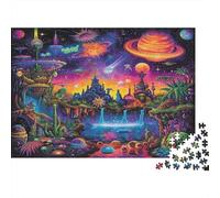 Planète des rêves Casse-tête 1000 Pièces sans Poussière, Puzzle Difficile défi De Jeu Éduchatif pour Un Moment De Complicité, Cadeau d'anniversaire Parfait 38x26cm/1000pcs