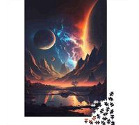 Planète Extraterrestre Puzzle 1000 Pièces Papier Puzzle pour Adultes Paysage Céleste Jeu de Puzzle 1000 Pièces Détente Décoration Familiale Cadeau 70x50cm/1000pcs