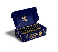 Planete Fumigene Fontaines à Gateaux Scintillantes - Lot de 12 - durée 60 Secondes pour Gateaux et Bouteilles de Champagne, Bougie lumineuse d'ambiance pour anniversaire 1 Minute - Catégorie F1