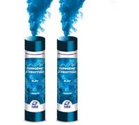 PLANETE FUMIGENE Fumigène a Main 1 MINUTE couleur Bleu - Lot de 2 - Allumage Frottoir, durée 60 secondes, fumigene artifice couleur à tenir en Main - fumigene a main - Catégorie F1 - Autre G