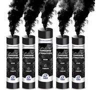 PLANETE FUMIGENE Fumigène a Main 1 MINUTE couleur Noir - Lot de 5 - Allumage Frottoir, durée 60 secondes, fumigene couleur à tenir en Main - fumigene a main - Catégorie F1 - Autre G