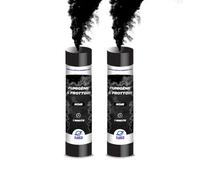PLANETE FUMIGENE Fumigène à Main 1 MINUTE Noir - Lot de 2 - Allumage Frottoir, Durée 60 Secondes, Fumigène Artifice Couleur à Tenir en Main - Catégorie F1 - LIVRAISON 24/48H