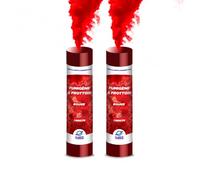 Planete Fumigene Fumigène à Main Rouge 60 Secondes Frottoir Lot de 2