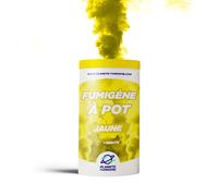 PLANETE FUMIGENE Fumigène en Pot 1 MINUTE couleur Jaune - Allumage à mèche, durée 60 secondes, fumigene couleur à poser au Sol - fumigene pot au sol - Catégorie F1 - LIVRAISON 24/48H -