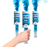 Planète Fumigène Fumigène Torche Main Bleu 45 sec Mèche Lot de 3 T1