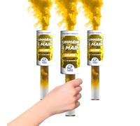 Planete Fumigene Fumigène Torche Main Jaune 45 sec Lot de 3 T1