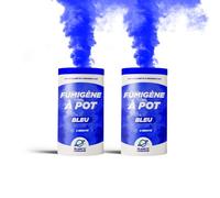 Planete Fumigene Fumigènes Pot Bleu 2 Minutes Allumage Mèche Lot de 2