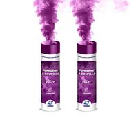 PLANETE FUMIGENE Lot de 2 Fumigènes a Main 1 MINUTE couleur Violet - Déclenchement à Goupille, durée 60 second