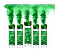 PLANETE FUMIGENE Lot de 5 Fumigènes a Main 1 MINUTE couleur Vert - Déclenchement à Goupille, durée 60 secondes, fumigene couleur à tenir en Main - fumigene a main - Catégorie F1 - Autre G