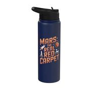 Planète Mars rouge - Funny Mars Stainless Steel Insulated Water Bottle