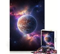 Planète Mercure et nébuleuse Puzzle 1000 pièces pour Adultes Jeu de logique et de réflexion Découpe précise Cadeau élégant (50x75cm)