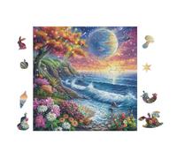 Planète océan 100 Pieces Casse-tête Personne Âgée en Carton Haute Qualité Facile Débutant Anti-Stress Passe-Temps Cadeau Anniversaire Pas Cher 28x28cm