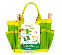 PLANÈTE PLANTE - Sac De Jardinage 6 Pieces - Silence ça pouse - 170629SP - Métal - Jardin - Nature - Plante - Fleurs - Pelle - Rateau - Arrosoir - Gant - Jeu Pour Enfant - À Partir de 3 ans
