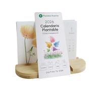 Planète potager | Calendrier Plantable Noël 2026 - Papier biodégradable avec graines de fleurs, 12 mois à planter, Cadeau éco-responsable, original et durable pour les amoureux de la nature