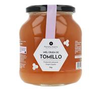 Planète potager | Miel cru de thym 1 kg, artisanal 100 % naturel d'origine Espagne - Miel cru non filtré ni pasteurisé, haute concentration de nectar de thym pour une nutrition saine