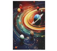 Planète Puzzles 1000 Pièces Adultes, Puzzle en Bois Jeux D'adresse pour Toute La Famille,Jeu De Team Building 78×53cm