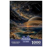 planète Puzzles 1000 Pièces Cadeau Unique intéressant Jeu Éduchatif Challenge Toy À De Qualité Supérieure Peinture Art pour Adultes Et Enfants À Partir De 12 Ans 38x26cm/1000pcs