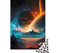 Planète Sci FI Puzzle 1000 Pièces Papier Paysage Spatial Puzzle pour Adultes Jeu de Puzzle 1000 Pièces Détente Famille 38x26cm/1000pcs