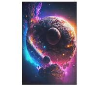 Planète Starry Sky Puzzles Adulte - Puzzle en Bois 1000 Pièces - Challenge - Adultes Et Enfants Dès 12 Ans （78×53cm）