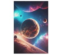 Planète Starry Sky Puzzles Adulte - Puzzle en Bois 1000 Pièces - Challenge - Adultes Et Enfants Dès 12 Ans （78×53cm）