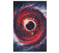 Planète Starry Sky Puzzles Adultes 1000 Pièces en Bois, Jouet De Puzzle De Défi De Cerveau pour des Enfants, D’Intelligence （78×53cm）