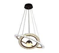 Planète Suspension Luxe Chambre d'enfant Cristal Lampe Suspendue Créative Anneau Lumineux Atmosphère Lustre Garçon Fille Chambre Chambre Salle à Manger Éclairage Commémoration Vision du Jour