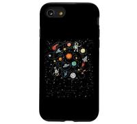 Planète Système Spatial Solaire Astronaute Science Enfants Garçons Filles Coque pour iPhone SE (2020) / 7/8