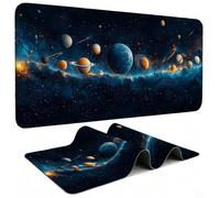 Planète Tapis de Souris 1200x600cm, sous Main Bureau XXL Gaming g811g-6 | Optimisé pour Capteur, Haute Précision et Vitesse, Extended Long Clavier Pad de Table pour PC, Ordinateur, Bureau - bleu