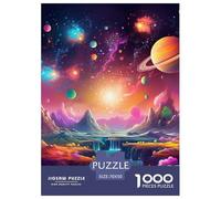 Planète Univers 1000 Pieces Puzzle pour Adulte Jeu Éduchatif Défi De l'art De La DécoRation Moderne Adultes Enfants 70x50cm/1000pcs