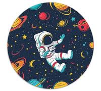 Planète Univers Rocket 1000 Pièces Puzzle Rond Puzzles Classiques Puzzle Rond Créatif - Jeu Éduchatif Pièces Parfaitement Assorties Ami Intéressants Cadeau Unique 1000pcs (67.5x67.5cm)