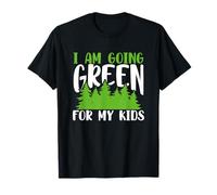 Planète Verte Je Passe au Vert pour l'environnement de Mes Enfants T-Shirt