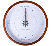 Planeteco Ocean Master Horloge de marée - Accessoire de décoration élégant avec affichage des marées haute-basse - Horloge murale idéale pour planifier des activités