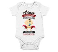 Planetee Adam | Un Jour Je changerai Le Monde | Body avec Manche pour bébé garçon