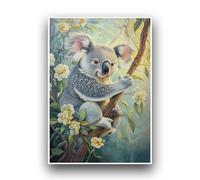 Planetee Affiche Artistique Koala Inspiration Contemporaine. Décoration murale intérieur Poster A3