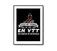 Planetee Affiche Vtt Légende Humour Cycliste Personnalisée | Poster Tableau Sport Humour pour décoration murale qualité papier Premium A2