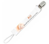 Planetee Attache tétine pour prénom ALI adorable bébé surtout quand je dors lapin garçon | Attache sucette cadeau naissance