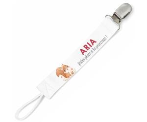 Planetee Attache tétine pour prénom ARIA faites place a la princesse | Attache sucette cadeau naissance