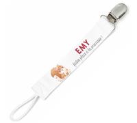 Planetee Attache tétine pour prénom EMY faites place a la princesse | Attache sucette cadeau naissance