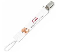 Planetee Attache tétine pour prénom EVA faites place a la princesse | Attache sucette cadeau naissance