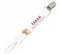 Planetee Attache tétine pour prénom SARAH faites place a la princesse | Attache sucette cadeau naissance